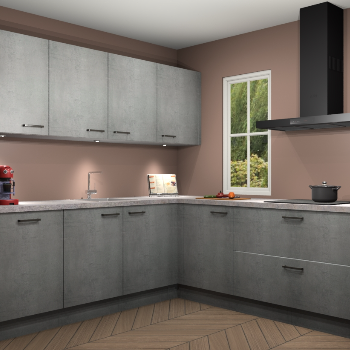 Beton Parelgrijs keuken Paramaribo 96127