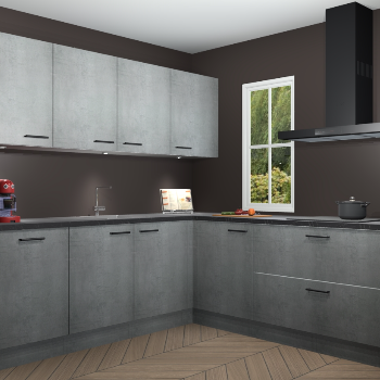 Beton Parelgrijs keuken Paramaribo 96132