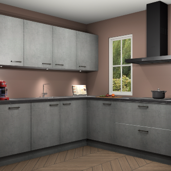 Beton Parelgrijs keuken Paramaribo 96133