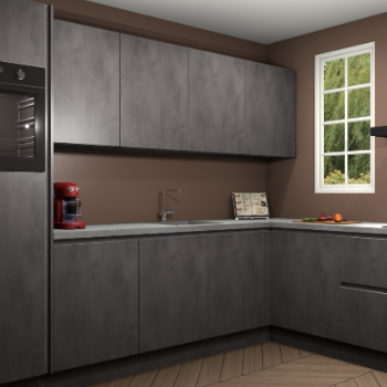 Beton Antraciet greeploze keuken Paramaribo 96147