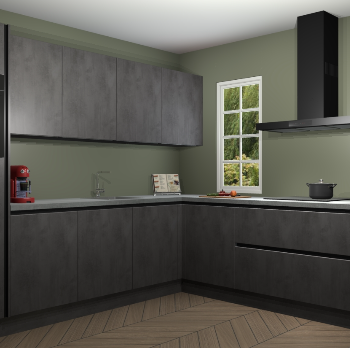 Beton Antraciet greeploze keuken Paramaribo 96150