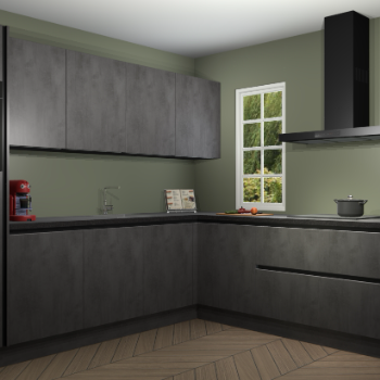 Beton Antraciet greeploze keuken Paramaribo 96156