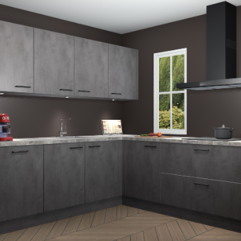 Beton Antraciet keuken Paramaribo 96160