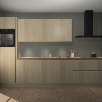 Vuren greeploze keuken Asmara 94999