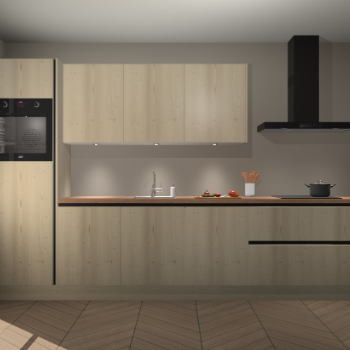 Vuren greeploze keuken Asmara 95002