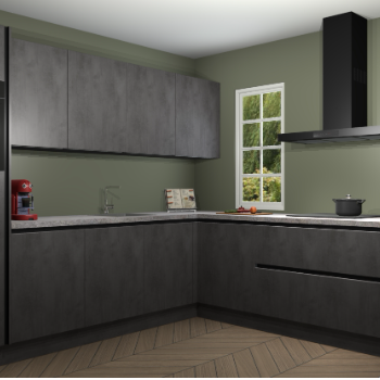 Beton Antraciet greeploze keuken Paramaribo 96168