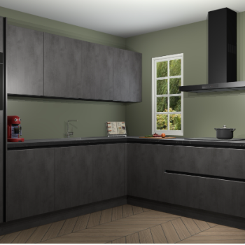 Beton Antraciet greeploze keuken Paramaribo 96174