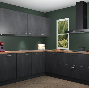 Beton zwart keuken Paramaribo 96178