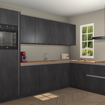 Beton Zwart greeploze keuken Paramaribo 39440