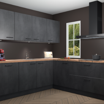 Beton zwart keuken Paramaribo 96179