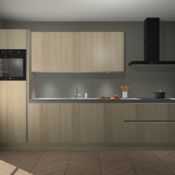 Vuren greeploze keuken Asmara 95034