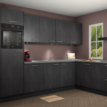 Beton Zwarte keuken Paramaribo 96265