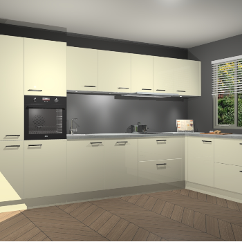 Magnolia Hoogglans keuken Petten 95178