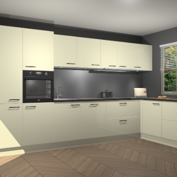 Magnolia Hoogglans keuken Petten 95184