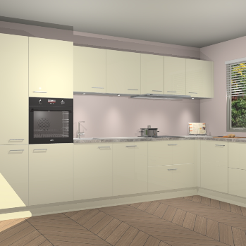 Magnolia Hoogglans keuken Petten 95188