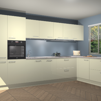 Magnolia Hoogglans keuken Petten 95193