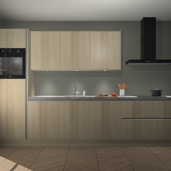 Vuren greeploze keuken Asmara 95207