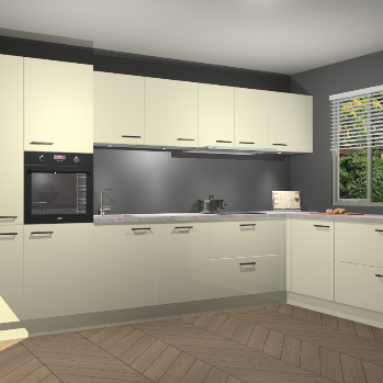 Magnolia Hoogglans keuken Petten 95196