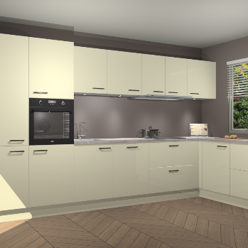 Magnolia Hoogglans keuken Petten 95197