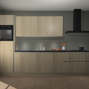 Vuren greeploze keuken Asmara 95219