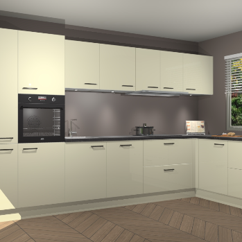 Magnolia Hoogglans keuken Petten 95203