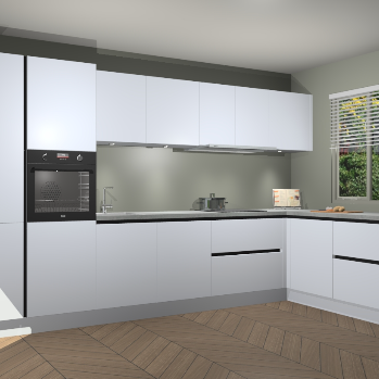 Sneeuwwitte greeploze keuken Petten 95355