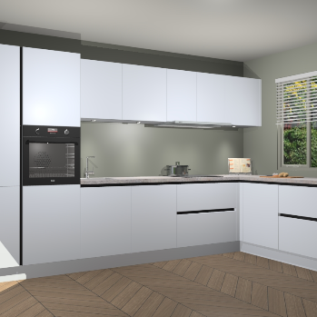 Sneeuwwitte greeploze keuken Petten 95373