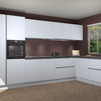 Sneeuwwitte greeploze keuken Petten 95376