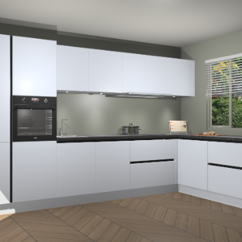 Sneeuwwitte greeploze keuken Petten 95379