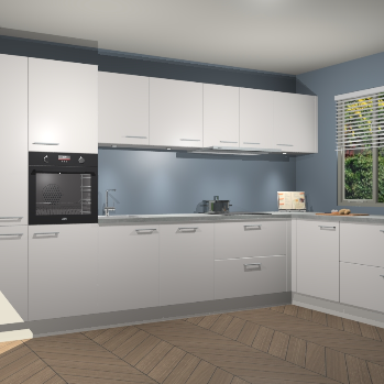 Zijdegrijze keuken Petten 95397