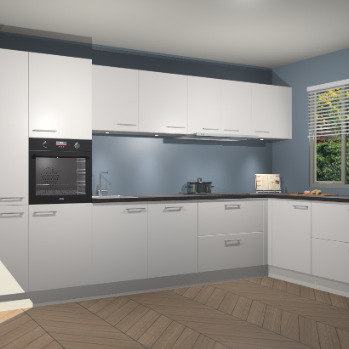 Zijdegrijze keuken Petten 95403