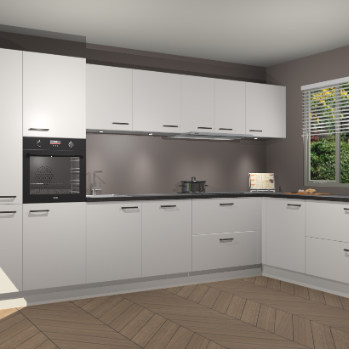 Zijdegrijze keuken Petten 95407