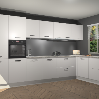 Zijdegrijze keuken Petten 95412