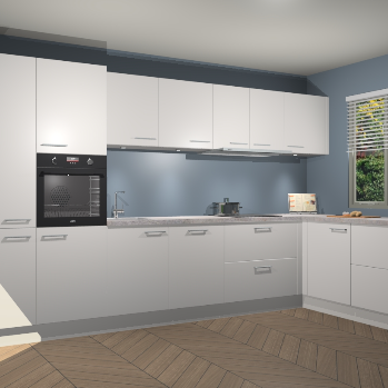 Zijdegrijze keuken Petten 95415