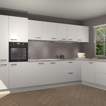 Zijdegrijze keuken Petten 95419