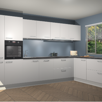 Zijdegrijze keuken Petten 95421