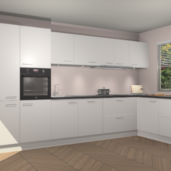 Zijdegrijze keuken Petten 95422