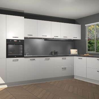 Zijdegrijze keuken Petten 95424