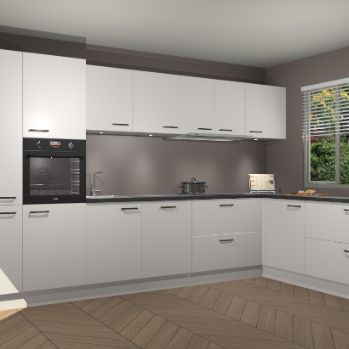 Zijdegrijze keuken Petten 95425