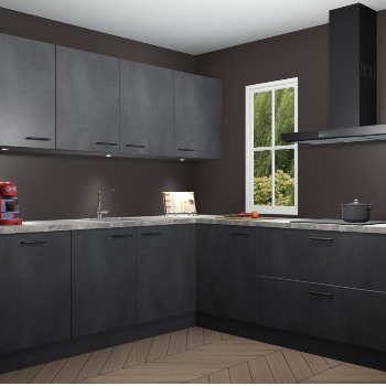 Beton Zwarte keuken Paramaribo 96280