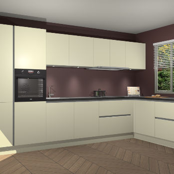 Magnolia greeploze keuken Petten 95457