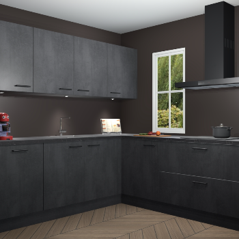 Beton Zwarte keuken Paramaribo 96292