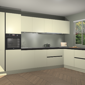 Magnolia greeploze keuken Petten 95460