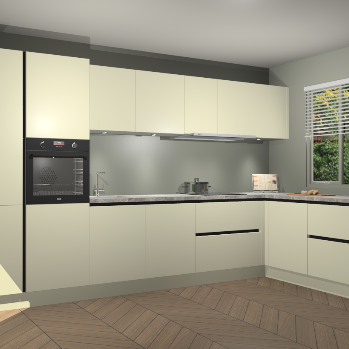 Magnolia greeploze keuken Petten 95466