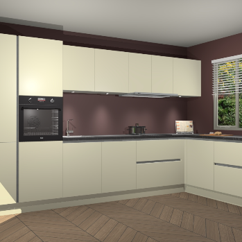 Magnolia greeploze keuken Petten 95475