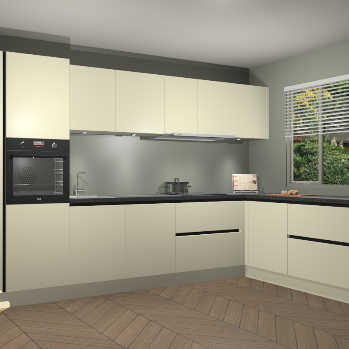 Magnolia greeploze keuken Petten 95478