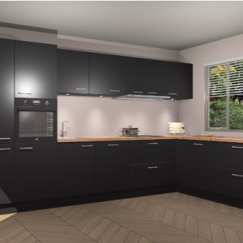 Zwarte keuken Petten 94301