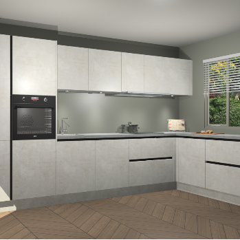 Beton Opal greeploze keuken Petten 95884