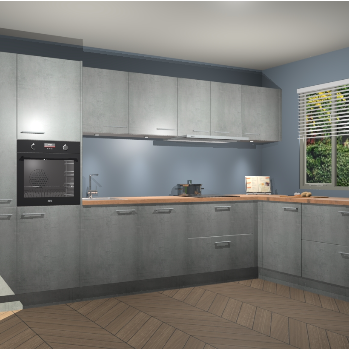 Beton Parelgrijs keuken Petten 94400