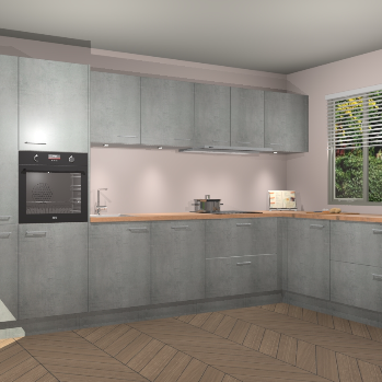 Beton Parelgrijs keuken Petten 94401